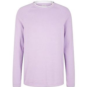 TOM TAILOR Denim Uomini Basic gebreide trui 1033335, 31042 - Lilac Vibe, M