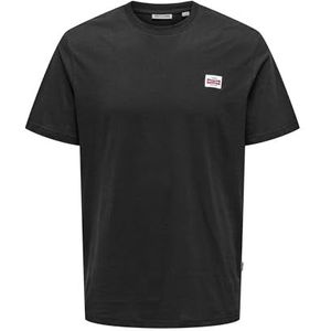 ONLY & SONS Onsdawson Reg Ss Tee Vd, jet black, XXL