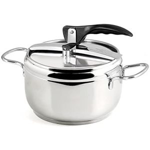 Inoxpran 504218 Snelkookpan - Roestvrij Staal - 5L - Zilverkleurig