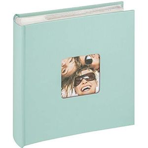 walther design fotoalbum mintgroen 200 foto's 10 x 15 cm memoboek met omslaguitsparing, Fun ME-110-A