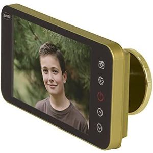 Amig - Digitale deurspion met lcd-scherm, 10,2 cm (4 inch), DWR 4.0 HD, goud, goud (D) | vizier met videocamera voor heldere beelden | eenvoudige installatie en gebruik