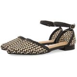 Gioseppo - Konispol - Ballerina's - Zwart en Off-white