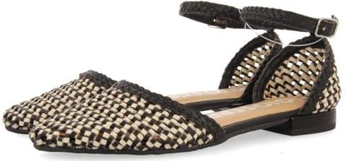 Gioseppo - Konispol - Ballerina's - Zwart en Off-white