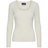 PIECES - Trui - Lichtbeige - Aansluitende Pasvorm - Lange Mouw