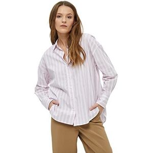 Peppercorn Monique V-hals Shirt | Roze Dames Tops | Lente Shirt Dames | Maat XS