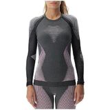 Ondershirt Uyn Women Evolutyon LS Melange Anthracite Melange Raspberry Purple 