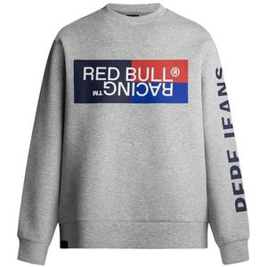 Red Bull Racing Colour Block Graphic Crew Sweatshirt Grijs Man