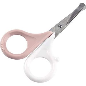 Beaba Nagelschaar voor baby's en kinderen - voor nagelverzorging en manicure - afgeronde tips - roze
