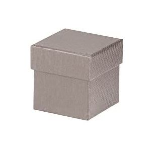 Rössler 13421453490 - Boxline kartonnen doos, vierkant, 65 x 65 x 65 mm, taupe, 1 stuk
