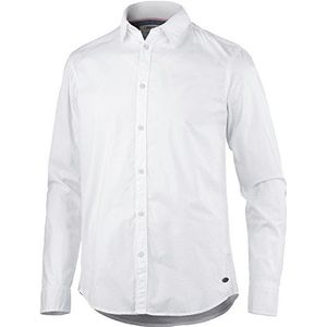 JACK & JONES Jjorlonga Slim Fit Vrijetijdshemd voor heren, met één zak, maat L/s, wit (white fit: slim), M