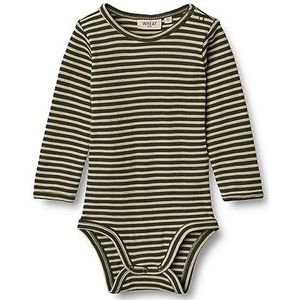 Wheat Uniseks pyjama voor baby's en peuters, 4142 Green Stripe, 62 cm