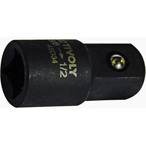 Tivoly 11591120011 stootverhoging F3/8 inch > M1/2 inch, fosfaat zwart