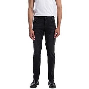 Cross Jeans voor heren, Damien jeans, zwart used, normaal, Black Used, 34W x 36L