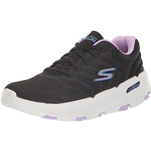 Skechers Dames GO Run 7.0 Driven, zwart textiel/lavendel trim, 3.5 UK, Zwarte textiel lavendel Trim, 36.5 EU