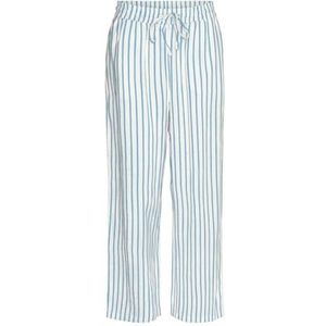 VERO MODA Vmlinn WVN Noos damesbroek, sneeuwwit/strepen: olga airy blue, XS