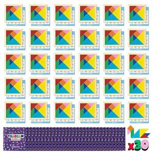 Tangrampuzzels Voor Kinderen Pak 30 Partyzakvullers voor Kinderen Unisex - BONNYCO | Tassenvullers voor Kinderfeestjes, Feestartikelen voor Kids | Geschenken voor Leerlingen Van Leraren