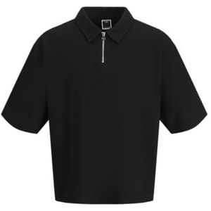 JACK & JONES Heren Jcointerlude Heavy Polo Ss, zwart, L