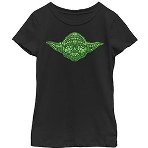 Star Wars Meisjes korte mouw Classic Fit T-shirt, zwart, 116 cm