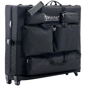 Master Massage transporttas koffer met wielen voor mobiele massagestoelen met 5 voorzakken, schouderriem (met wielen)
