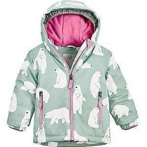 firstinstinct by killtec Kinderen Kids Waterdichte ski-jas/functioneel jack met capuchon en sneeuwvanger FISW 30 MNS SKI JCKT, steel mint, 86, 39907-000