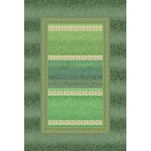 Bassetti MONREALE Plaid van 100% katoen in de kleur groen V1, afmetingen: 135x190 cm - 9321941