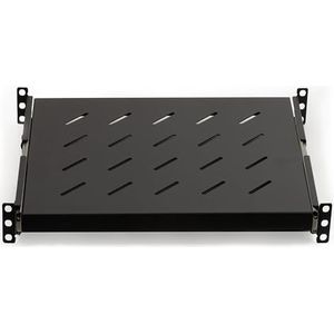 Link lkrip350en universele plank voor uittrekbaar rek, kast op telescopische rails, 1 eenheid 350 mm, zwart