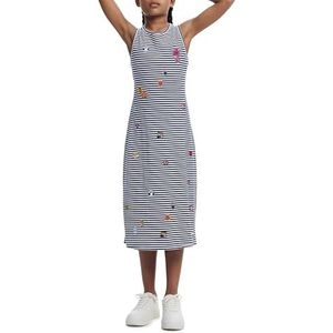 Jurkje - Midi - Gestreept - Katoen - Geborduurde Details