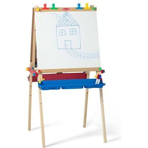 Melissa & Doug Luxe staande schildersezel | Kunst en knutselen | Schoolbord, whiteboard | Voor meisjes en jongens | Kunstbenodigdheden | Voor kinderen van 3, 4, 5 jaar | Cadeau voor jongen of meisje