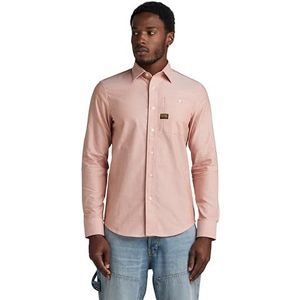 Bristum 2.0 Slim Shirt ls, meerkleurig (Burned Orange/White Oxford D23553-7665-d140), XS