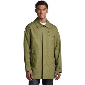 G-STAR RAW Heren Everyday Trench Jacket, Groen (Smoke Olive D342-B212), L, Groen (Smoke Olive D342-b212), L