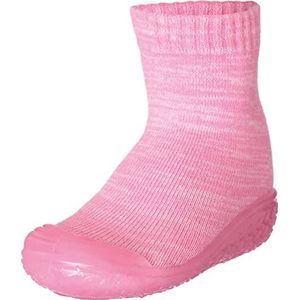 Playshoes Uniseks kindersokken, gebreid, hoge pantoffels, Roze Roze 14, 18/19 EU