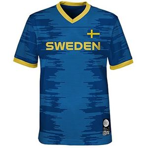 FIFA Unisex Officiële 2023 Vrouwen Voetbal Wereldbeker Volwassen Team Shirt, Zweden T-Shirt (Pack van 1)