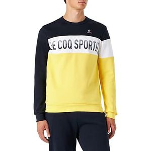 Le Coq Sportif Seizoen 2 Crew Sweatshirt nr. 1, Sky Capt./n.Opt.White/l.Zest, maat S Heren