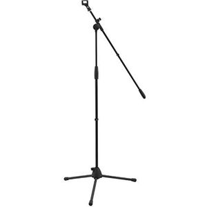 World Rhythm WR-501 Boom Microfoon Stand en Mic Clip - In hoogte verstelbare Microfoon Stand met Statief Basis en Microfoon Clip, zwart