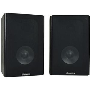 Adastra | Studio Sound Boekenplankluidsprekers met volledig bereik geleverd in paren, 160W piekvermogen, 4 ohm