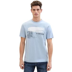 TOM TAILOR T-shirt voor heren, 15159 - Foggy Blue, L