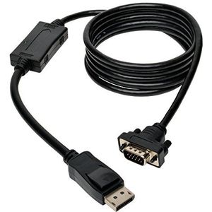 Tripp Lite DisplayPort naar actieve VGA-kabel, Displayport met vergrendelingen naar HD-15-adapter (M/M), 1,83 m (P581-006-VGA)
