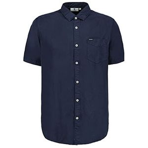 Garcia Heren Shirt Short Sleeve hemd, Dark Moon, S, Dark Moon, S