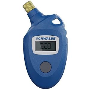 Schwalbe Airmax PRO, pneumatische drukmeter voor volwassenen, uniseks, tot 11 bar, blauw, één maat