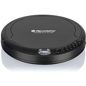 Roadstar PCD-435CD draagbare CD-speler incl. oortelefoon zwart