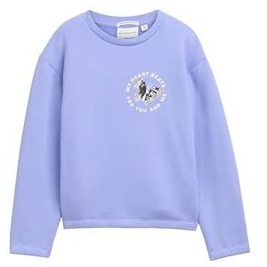 TOM TAILOR Sweatshirt voor meisjes met print, 30029 - Calm Lavender, 92-98