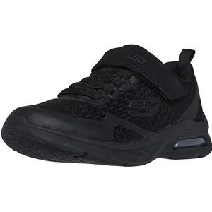 Skechers Microspec Max Torvix Sneakers voor jongens, Zwart Textiel Trim, 10 UK Child