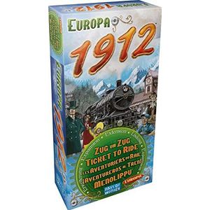 Ticket to Ride - Europa 1912 - Uitbreiding voor Ticket to Ride Europa - 3 nieuwe spelvarianten - Voor de hele familie - Meertalig incl. Nederlands