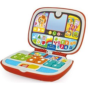 Baby Clementoni - 17677 - laptop voor dierenvrienden, interactief spel, 9 maanden, activiteitencentrum en leercomputer voor kinderen (Italiaanse versie)