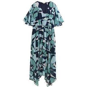 TOM TAILOR Damesjurk, 37800 - Groene Dots And Shapes Design, 36