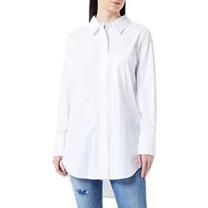TOM TAILOR Denim Dames blouse met strepen 1032792, 20000 - White, XL