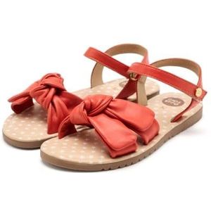 GIOSEPPO wareham leren sandalen met strik, Oranje, 26 EU