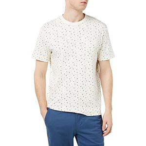 TOM TAILOR Uomini T-shirt 1035554, 31323 - Beige Geometric Design, L