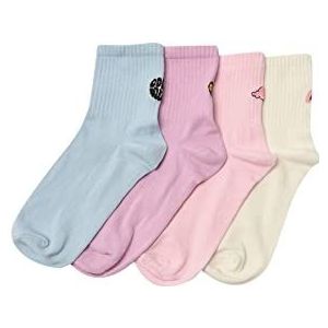 Trendyol Dames Plain 4 pack gebreide sokken, Meerkleurig, Eén Maat