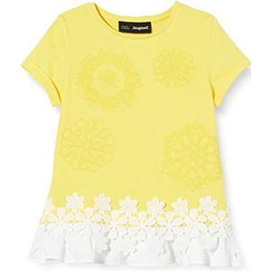 Desigual Ts_Watford T-shirt voor meisjes, geel (Light Yellow 8020), 128 cm